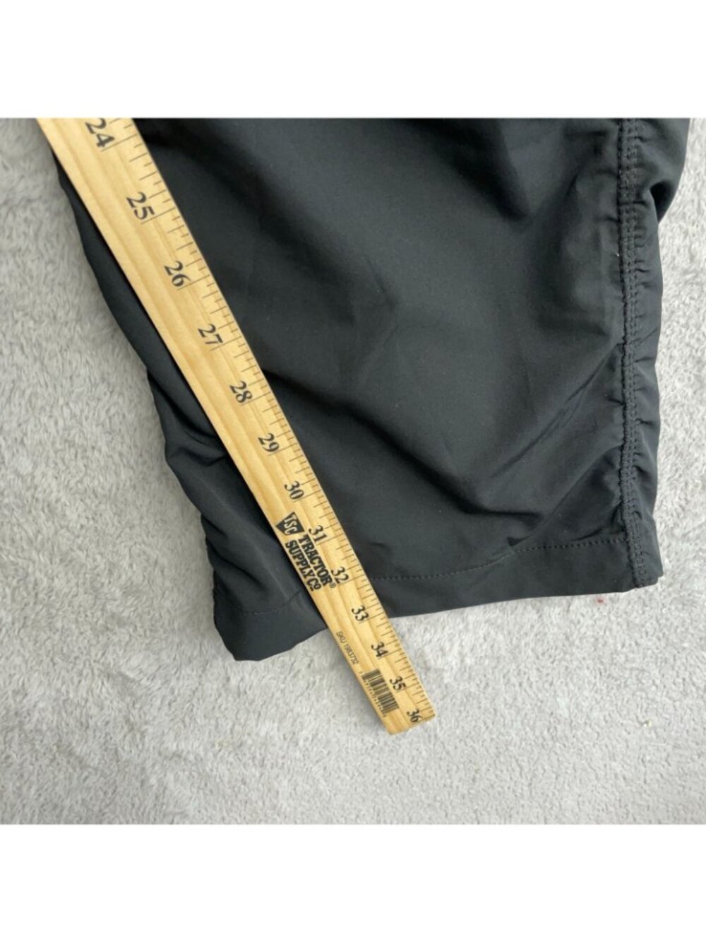 NWOT Kirkland Signature Women's M Active Pants Black Ruched Polyester  P0794 - Picture 8 of 14
